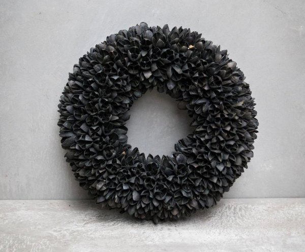 Krans Bakuli wreath black 30 cm