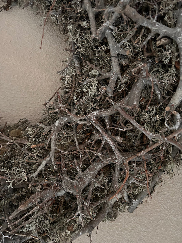 Grey mos bonsai krans 60 cm